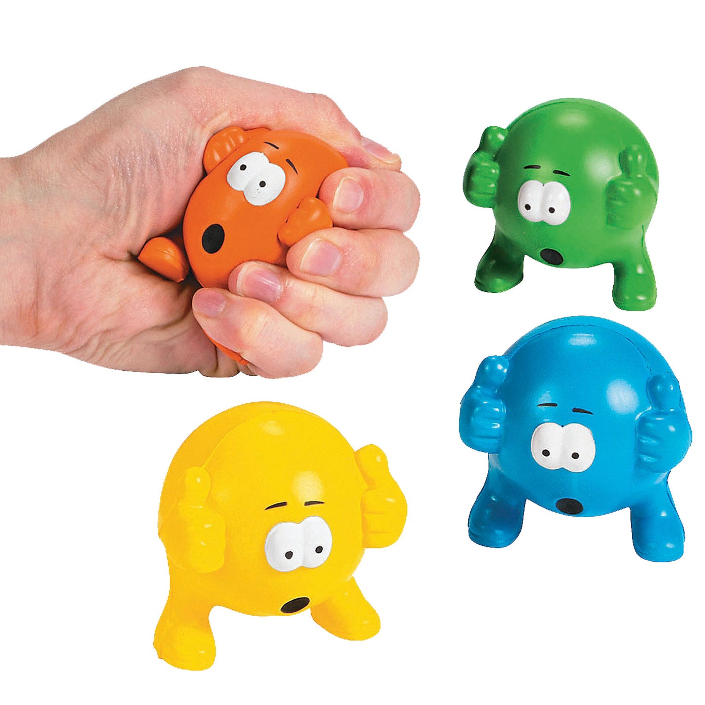 Emoji Man Stress Balls - 12 Count