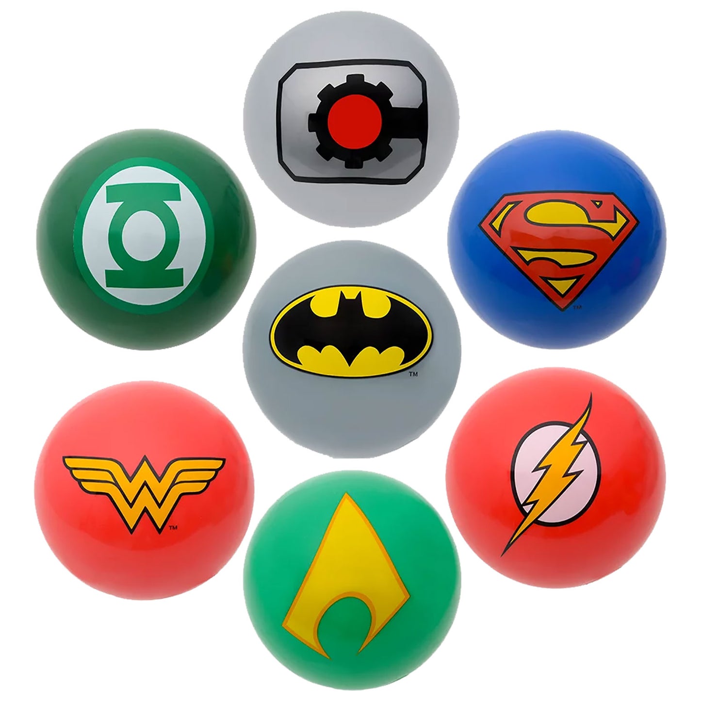 Justice League Vinyl Balls - 5 Inch - 50 Count