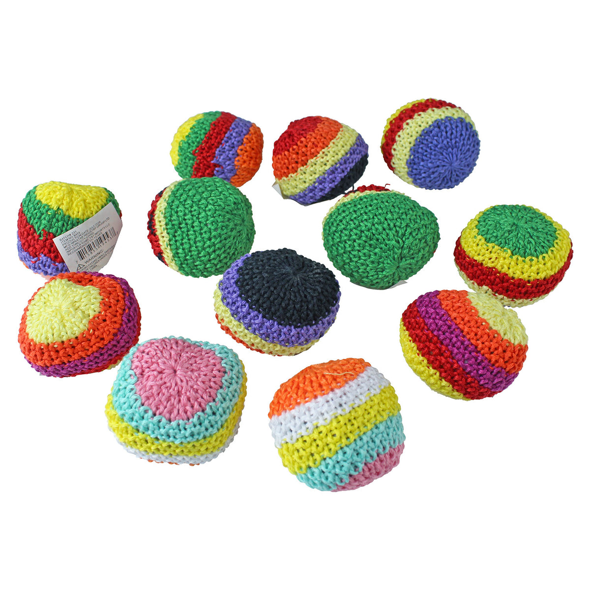 Crochet Designed Footbags - 12 Count
