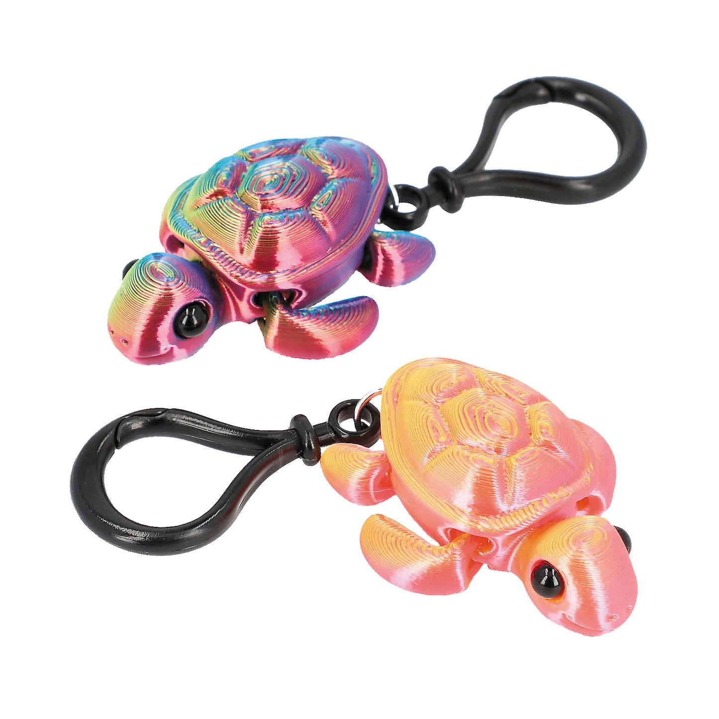 3D Printed Sea Turtle Keychain - 6 Count
