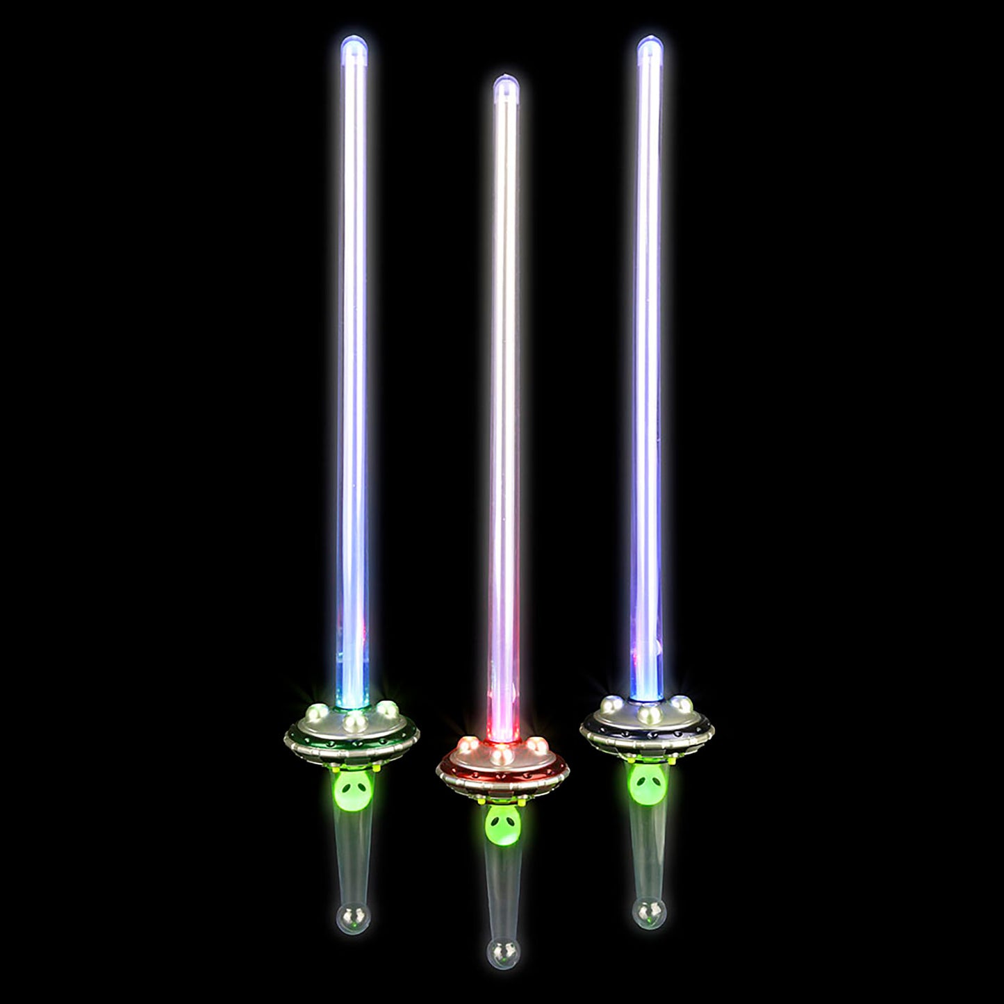 Light Up Alien UFO Sword - 26 Inch - 2 Function - Assorted Colors