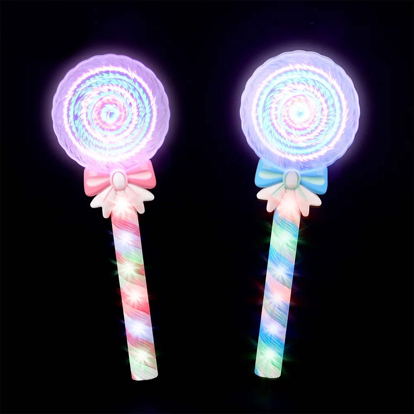 Light Up Lollipop Spinning Wand - Assorted Colors