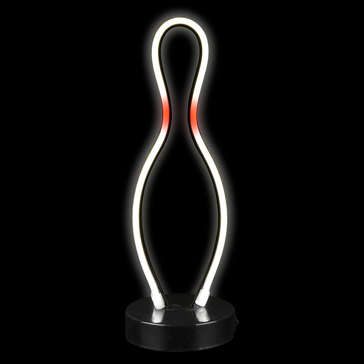 Led Neon Bowling Pin Table Lamp (Batteries Not Included) - 12 Inch