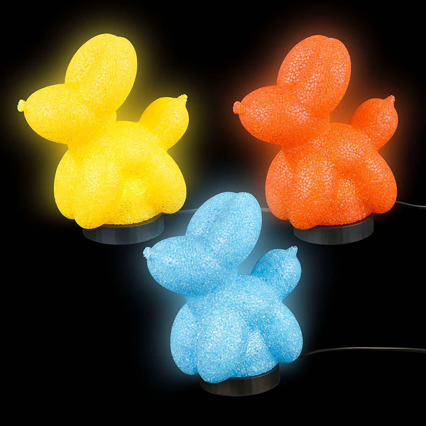 Sparkle Balloon Dog Lamp - 9 Inch - Assorted Colors