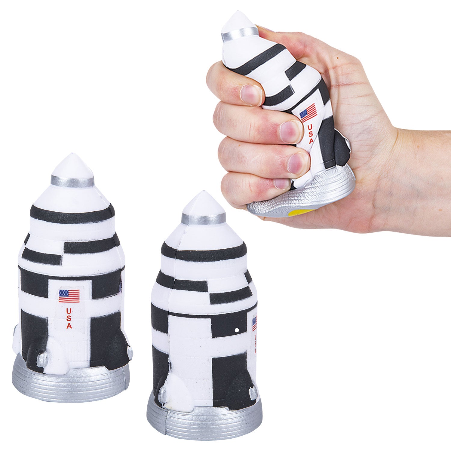 Squishy Foam Space Rocket - 4 1/2 Inch – Rebecca's Toys & Prizes