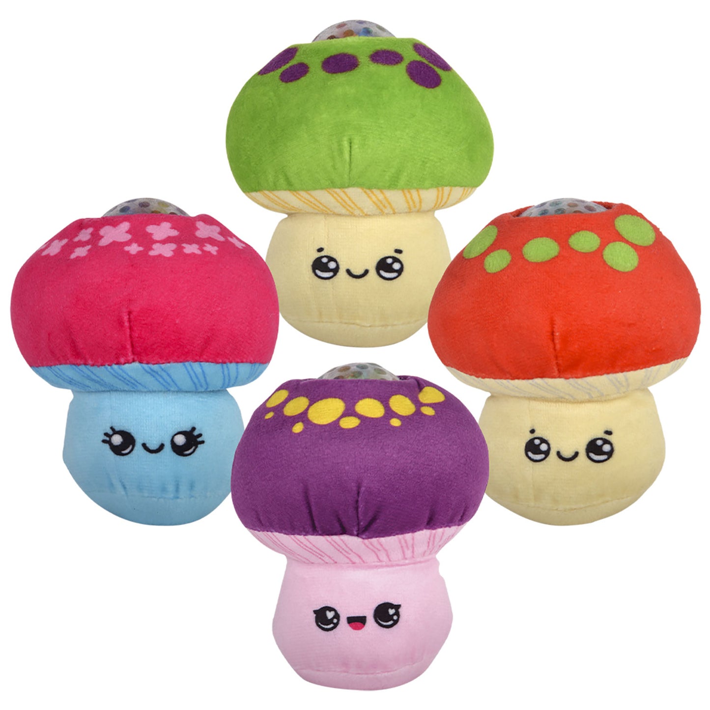 Mushroom Plush Bead Ball - Assorted Colors