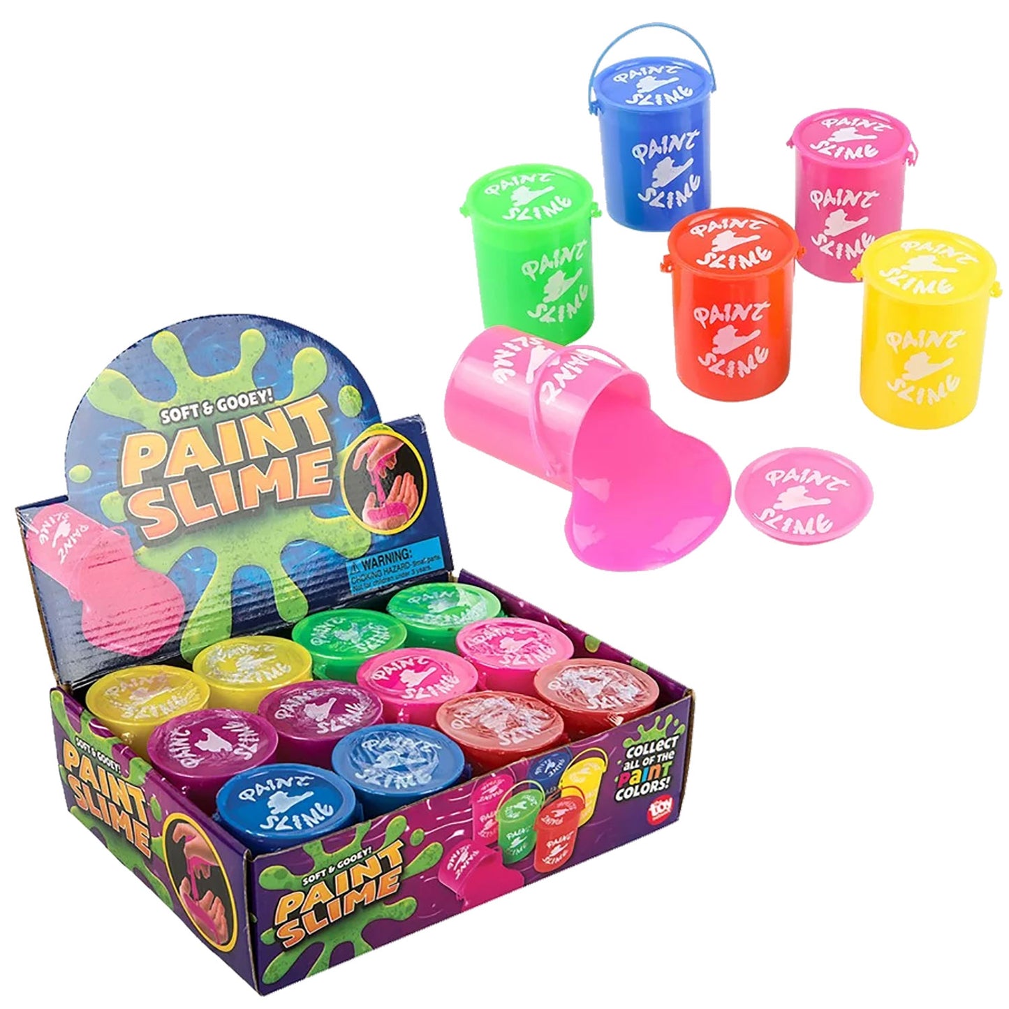 Paint Pail Slime - 12 Count