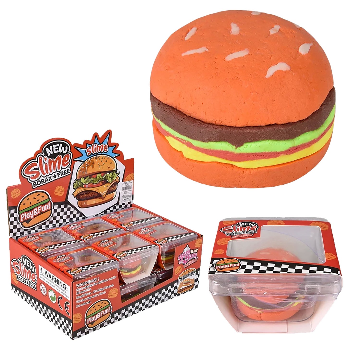Cheeseburger Clay Slime
