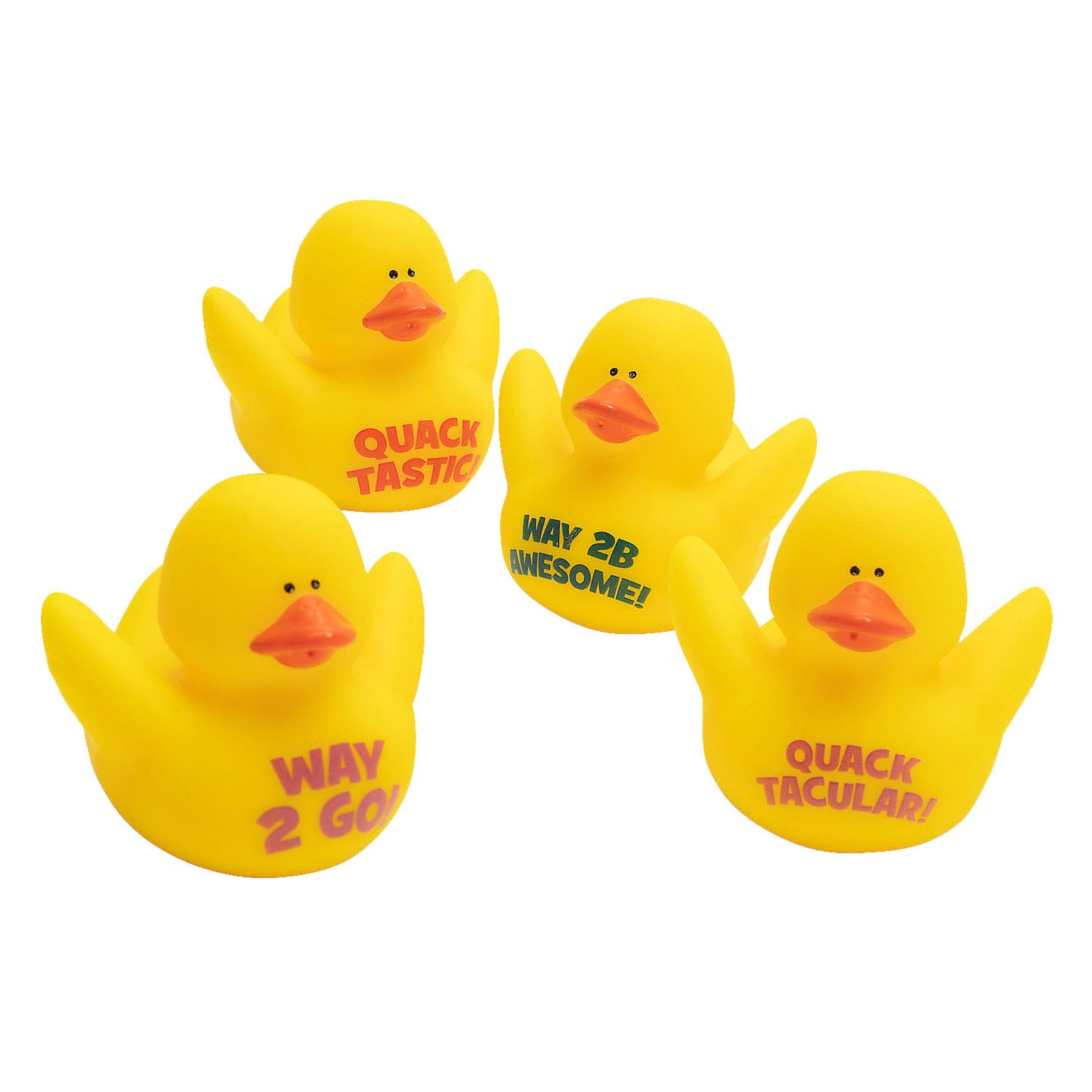Motivational Rubber Ducks - 2 Inch - 12 Count