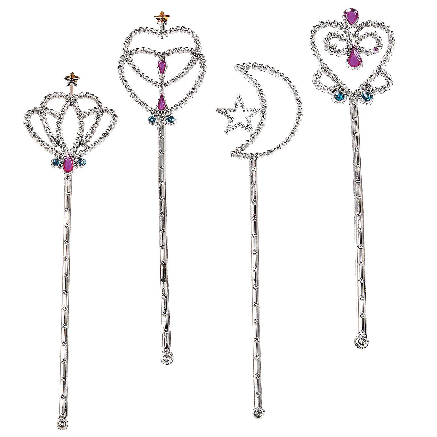 Jeweled Wands - 12 Count