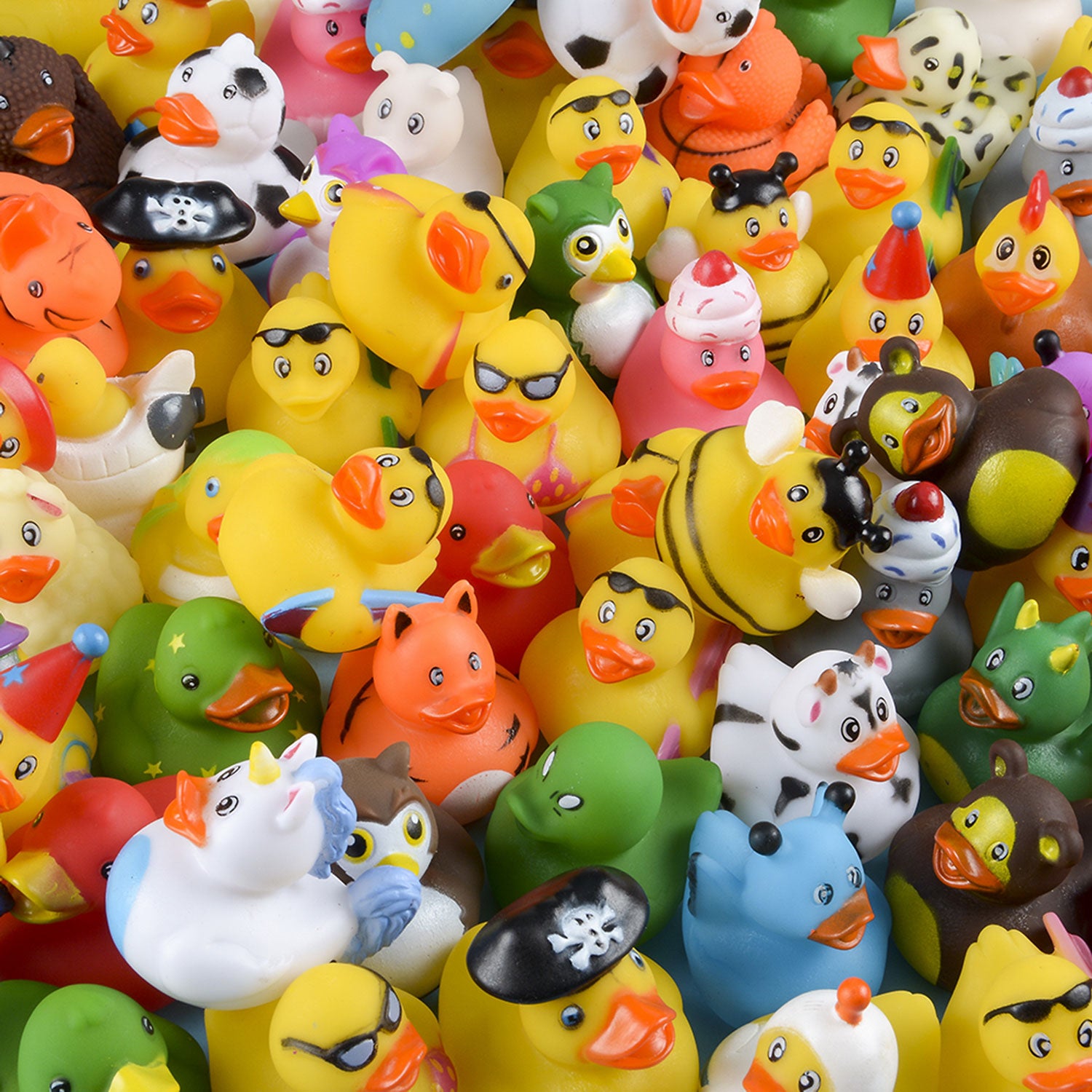Rubber Duck Assortment - 2 1/2 Inch - 100 Count – Rebecca's Toys