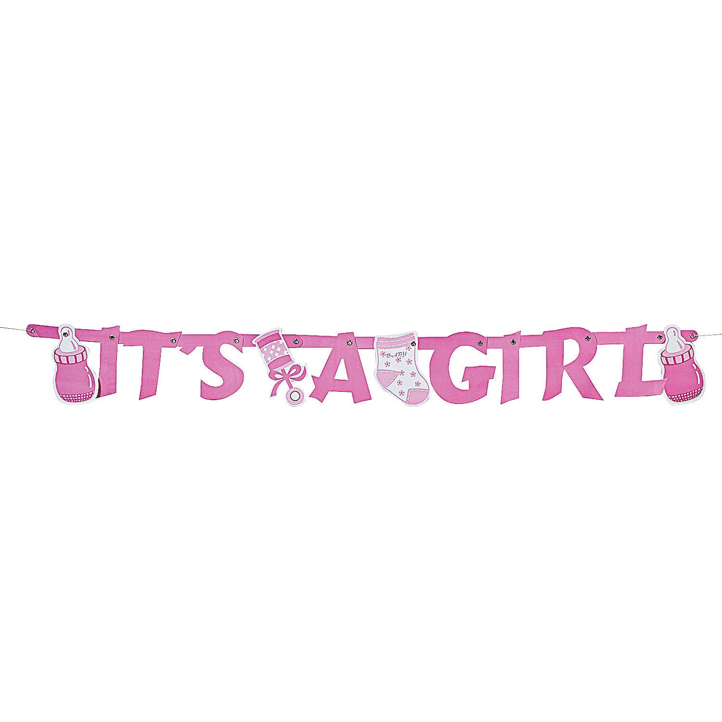 "It's A Girl" Hinged Banner - 44 Inches