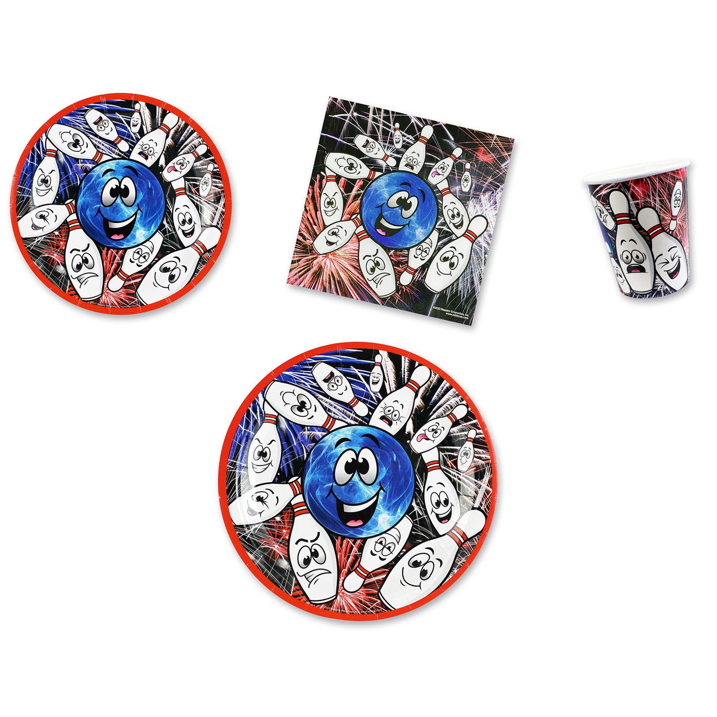 Party Lane Place Setting Kit - 7 & 9 Inch Plates