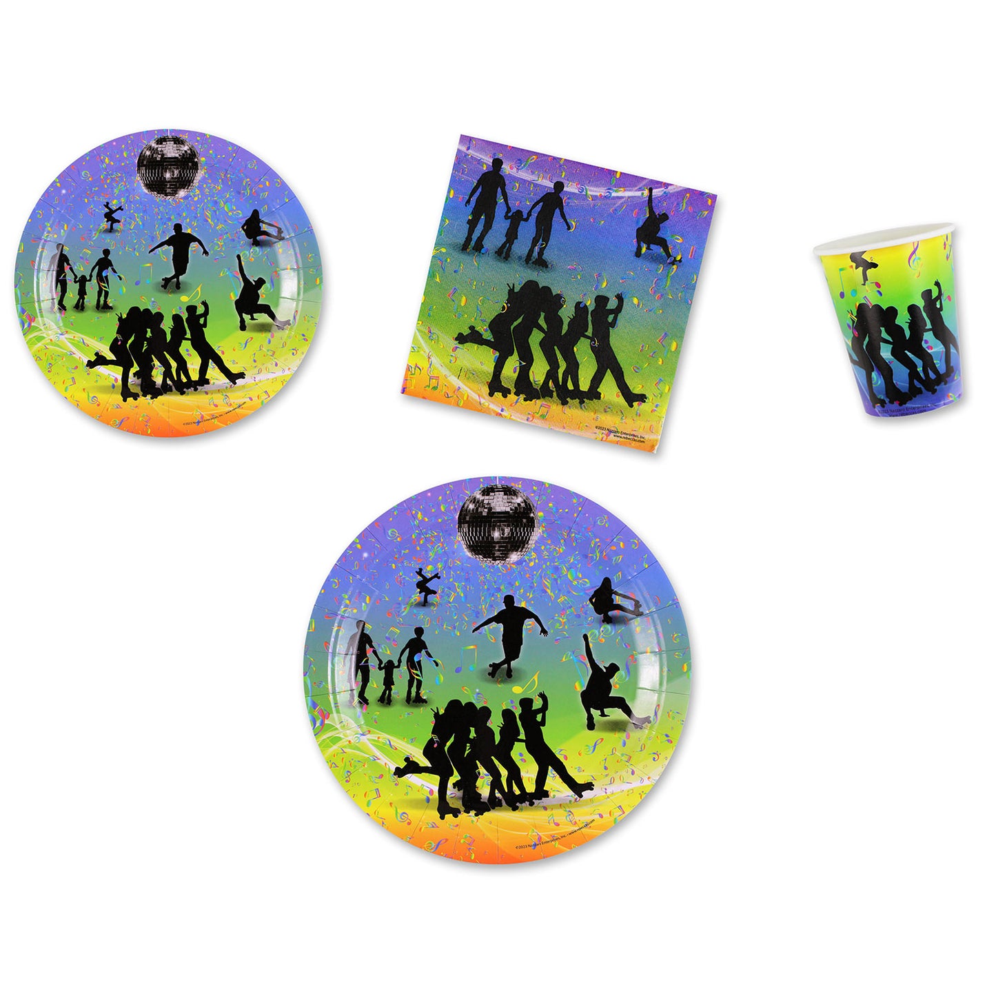 Rhythm'n Roll Place Setting Kit - 7 & 9 Inch Plates