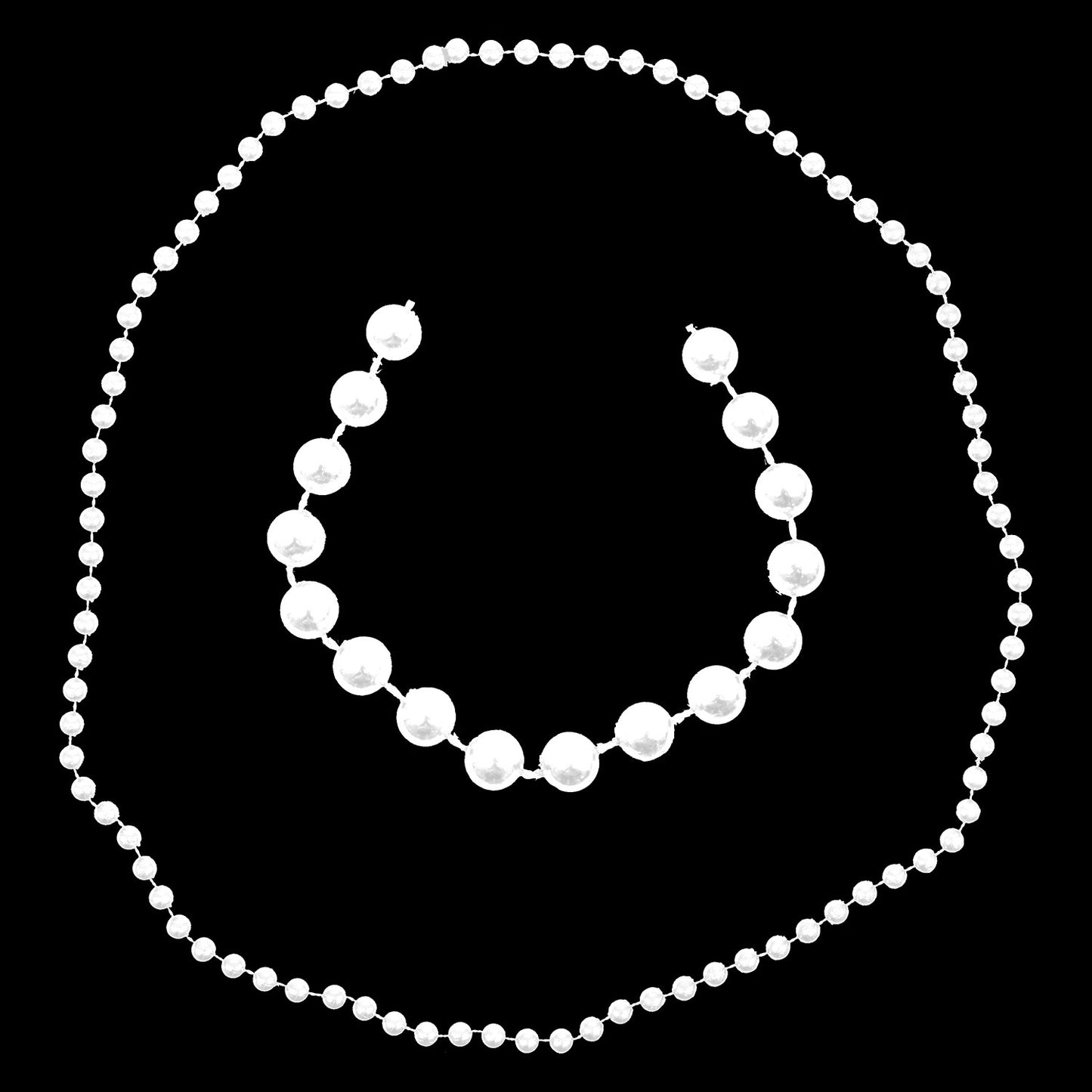 Round Bead Necklaces - 12 Count
