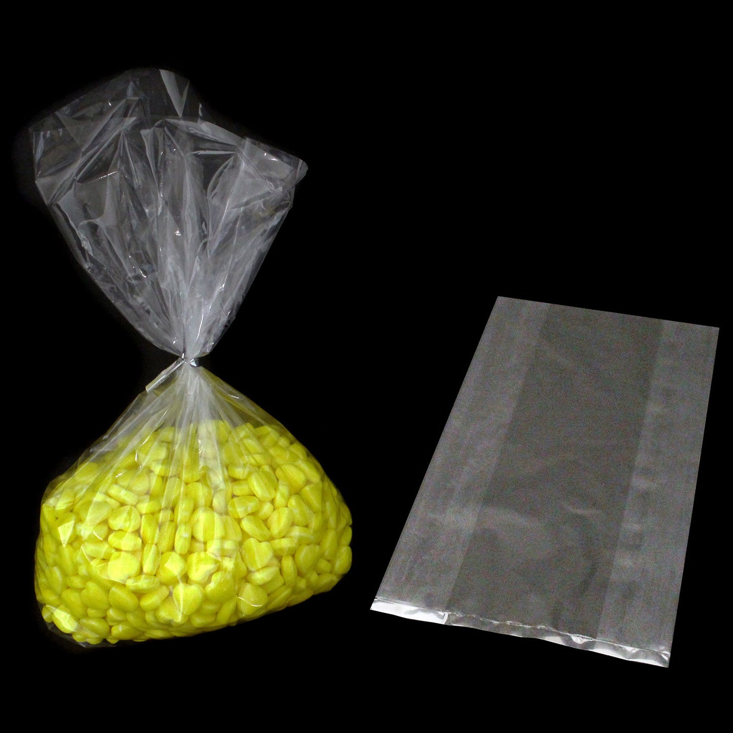 Clear Cellophane Bags - 50 Count (ties not included)