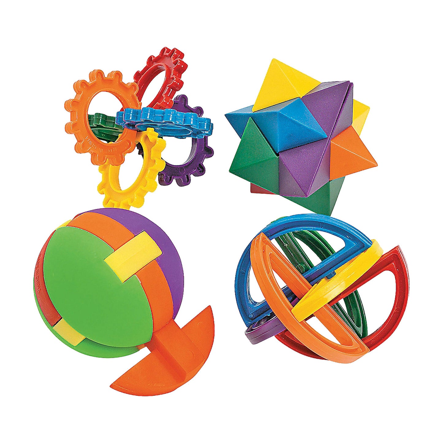 Plastic Puzzle Balls - 12 Count
