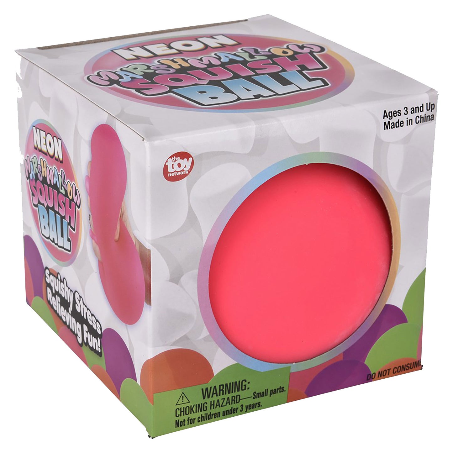 Doughy Squish Neon Balls - 4 Inch