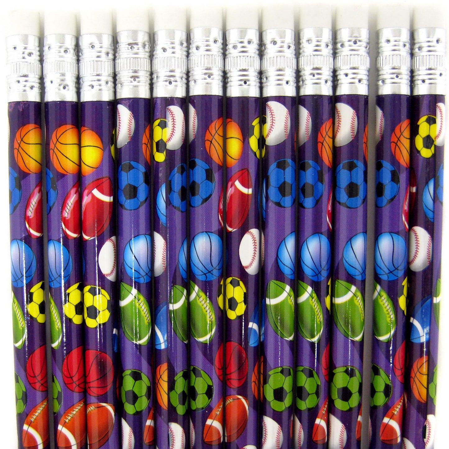 Sports Pencils - 12 Count