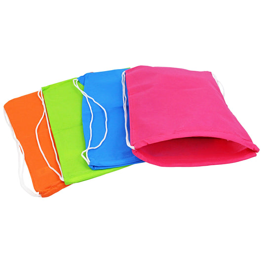 Drawstring Backpacks - 12 Count