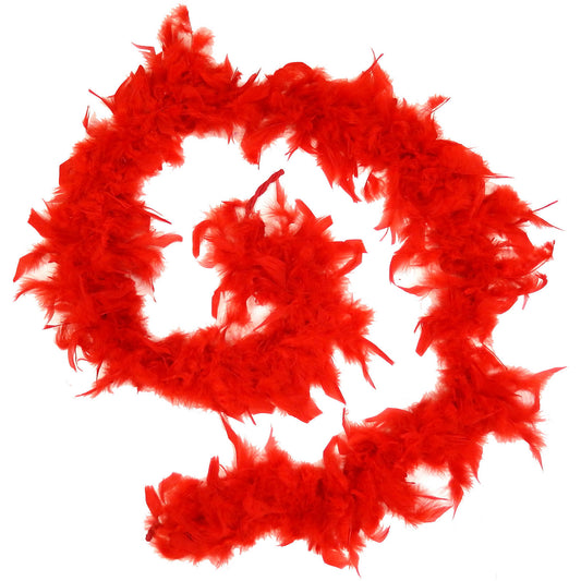 Red Feather Boa