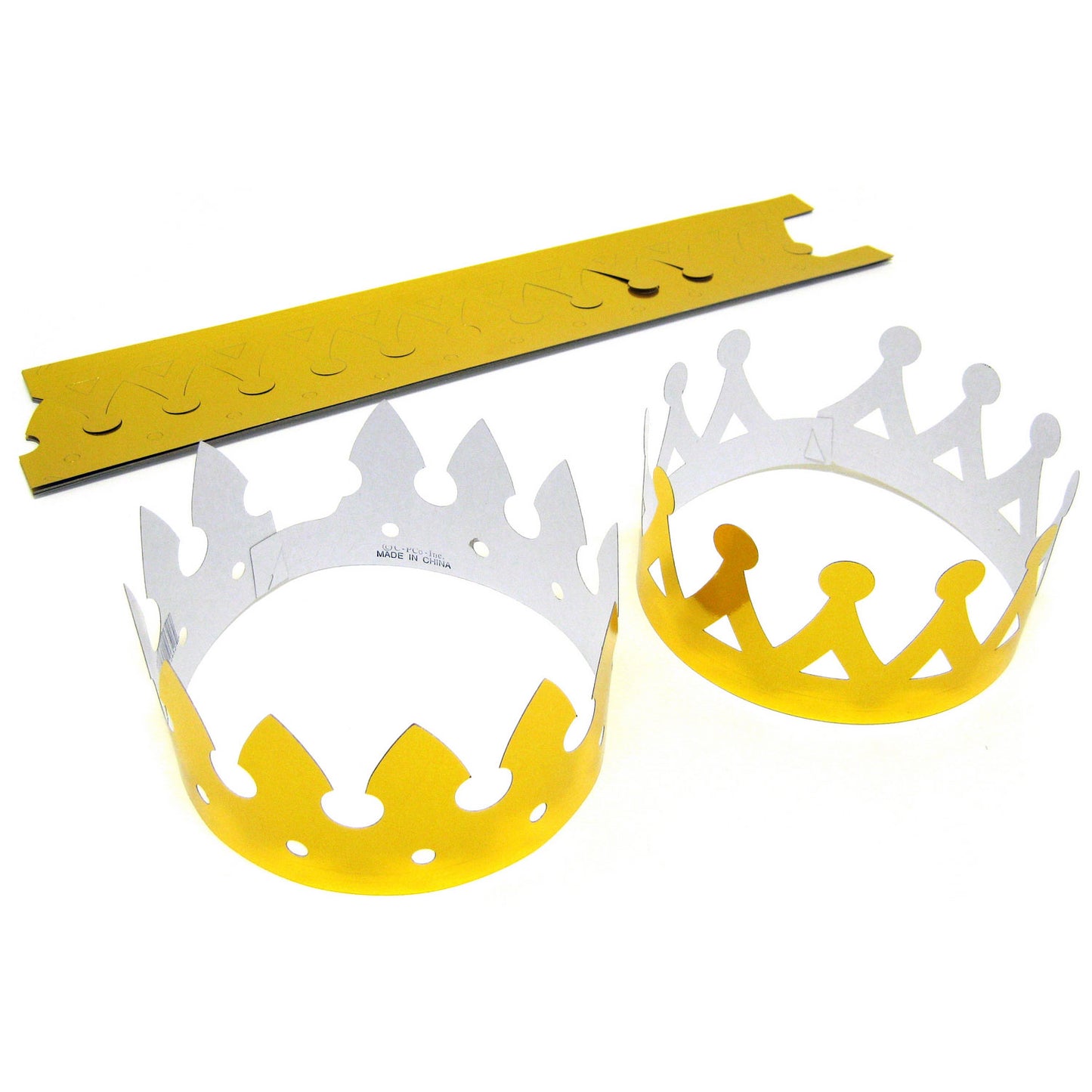 Gold Foil Crowns - 12 Count