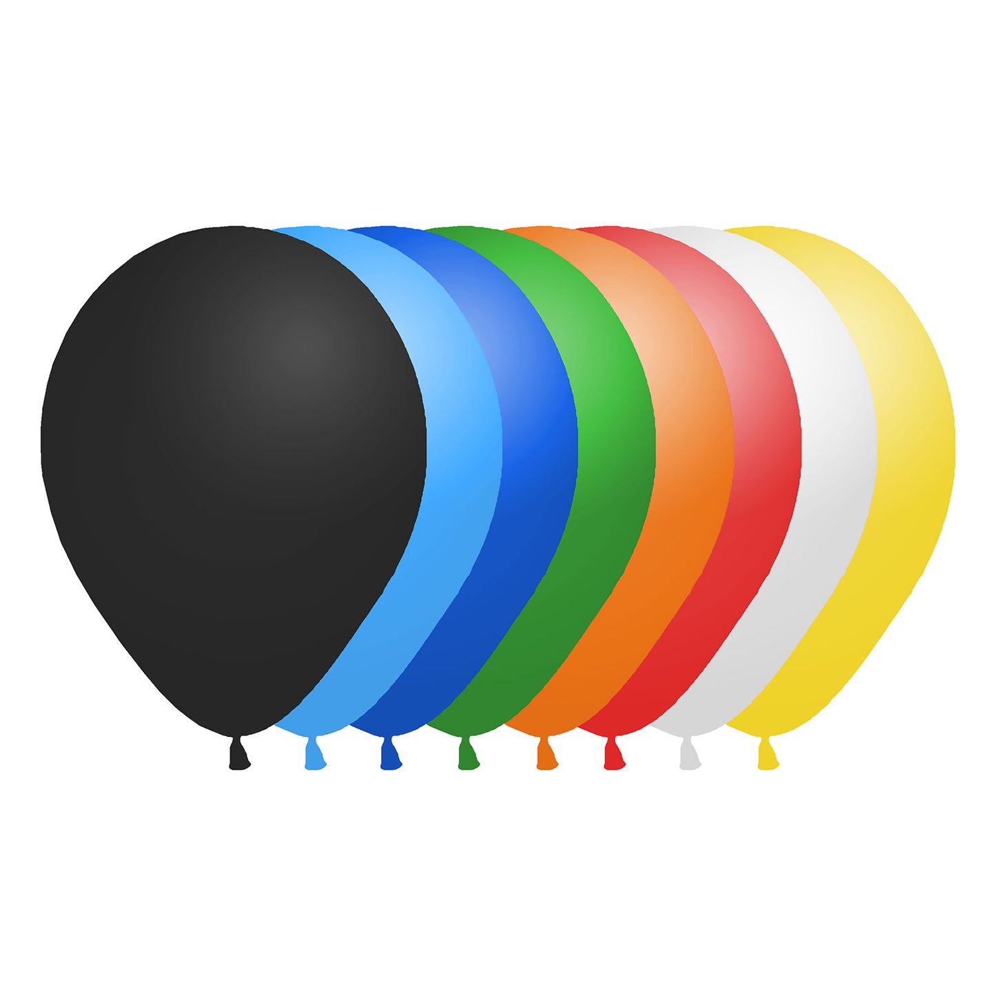 Deluxe Solid Color Balloons - 11 Inch - 100 Count