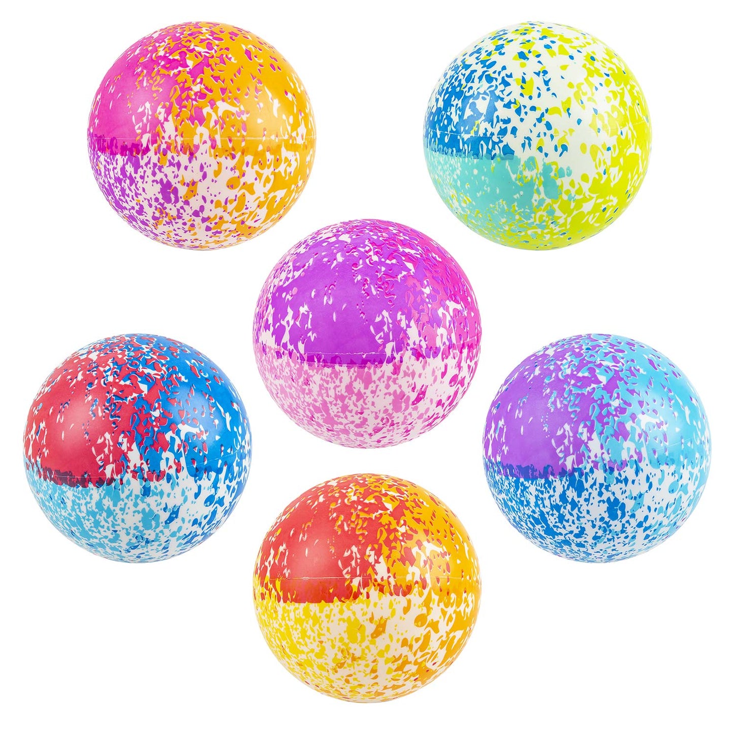 Splatter Vinyl Balls - 6 Inch - 10 Count