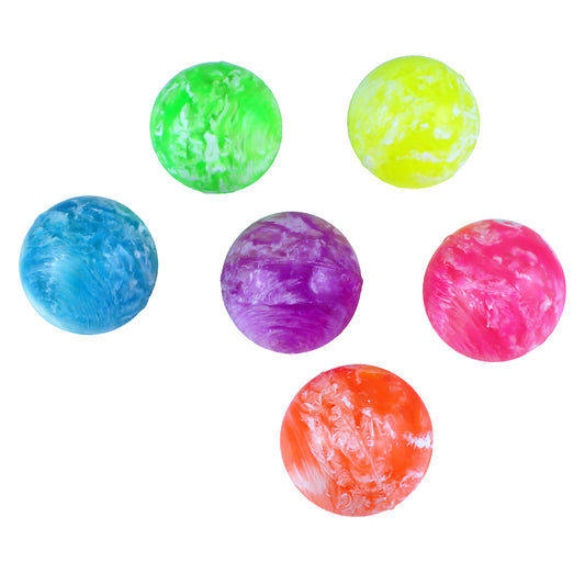 Marbleized Bouncy Balls - 1 3/4 Inches (45mm) - 24 Count