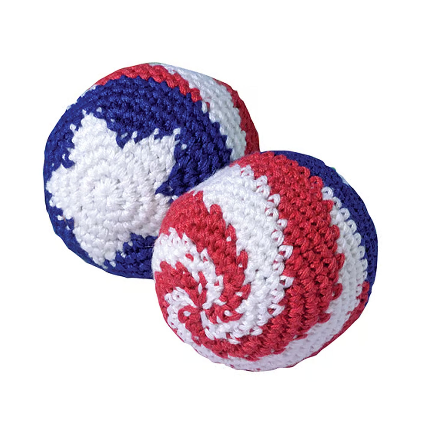 Crochet Patriotic Footbags -12 Count