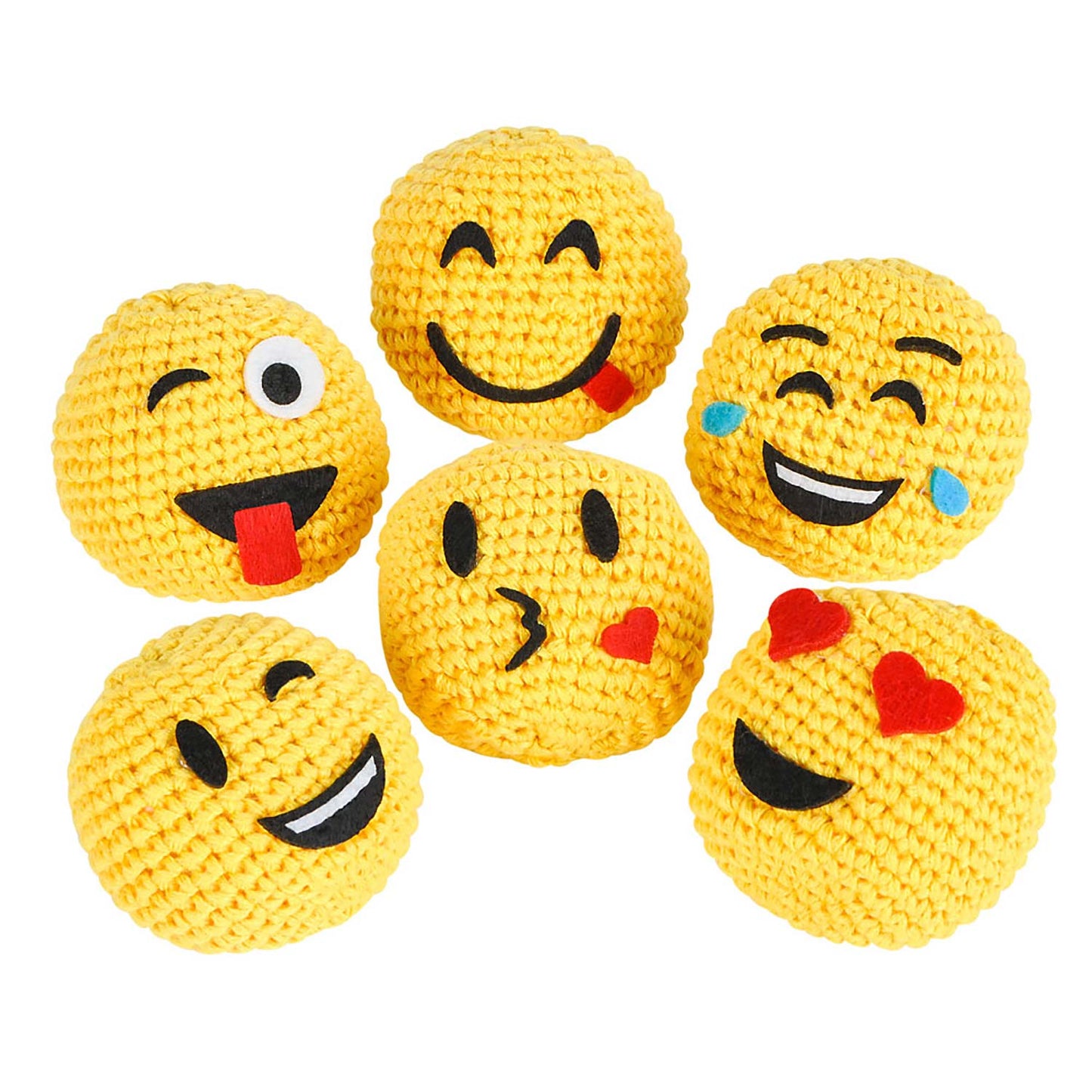 Emoji Footbags - 2 Inch - 12 Count