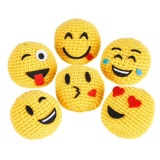 Emoji Footbags - 2 Inch - 12 Count