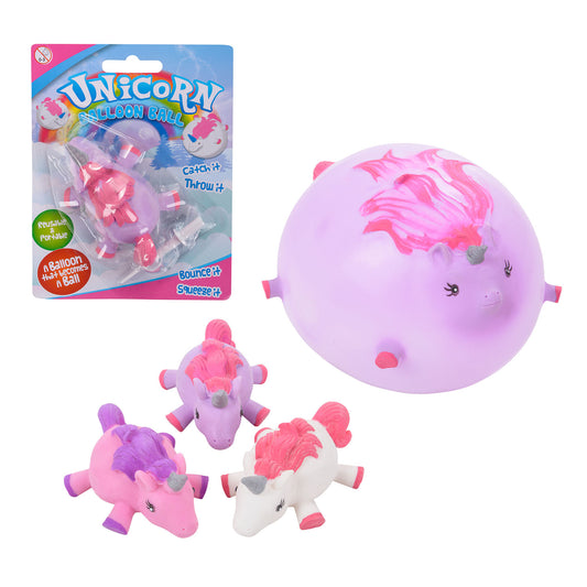 Inflatable Unicorn Ball - Assorted Colors