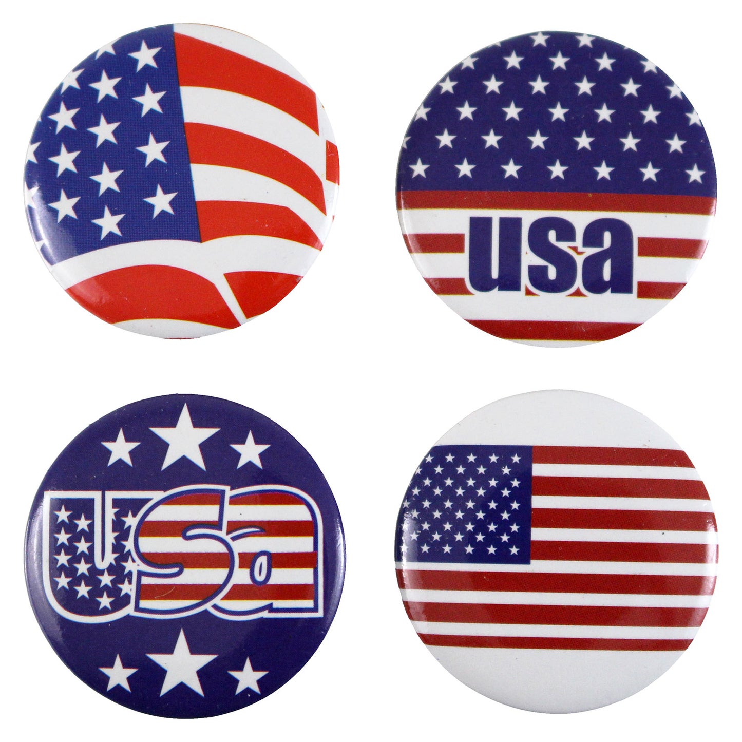 USA Buttons - 1 Inch - 24 Count