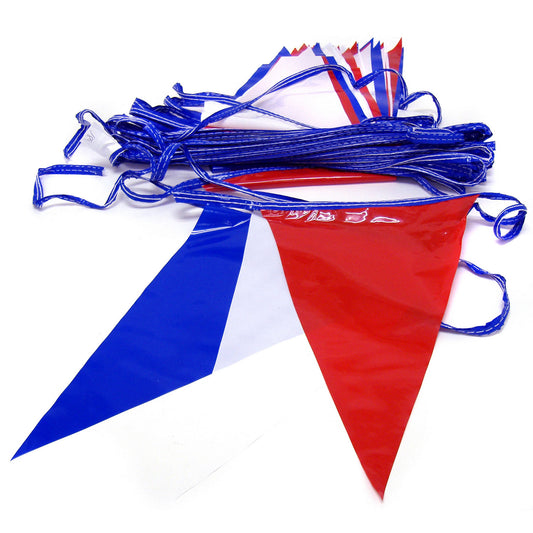 Pennant Flag Strand - Red, White & Blue
