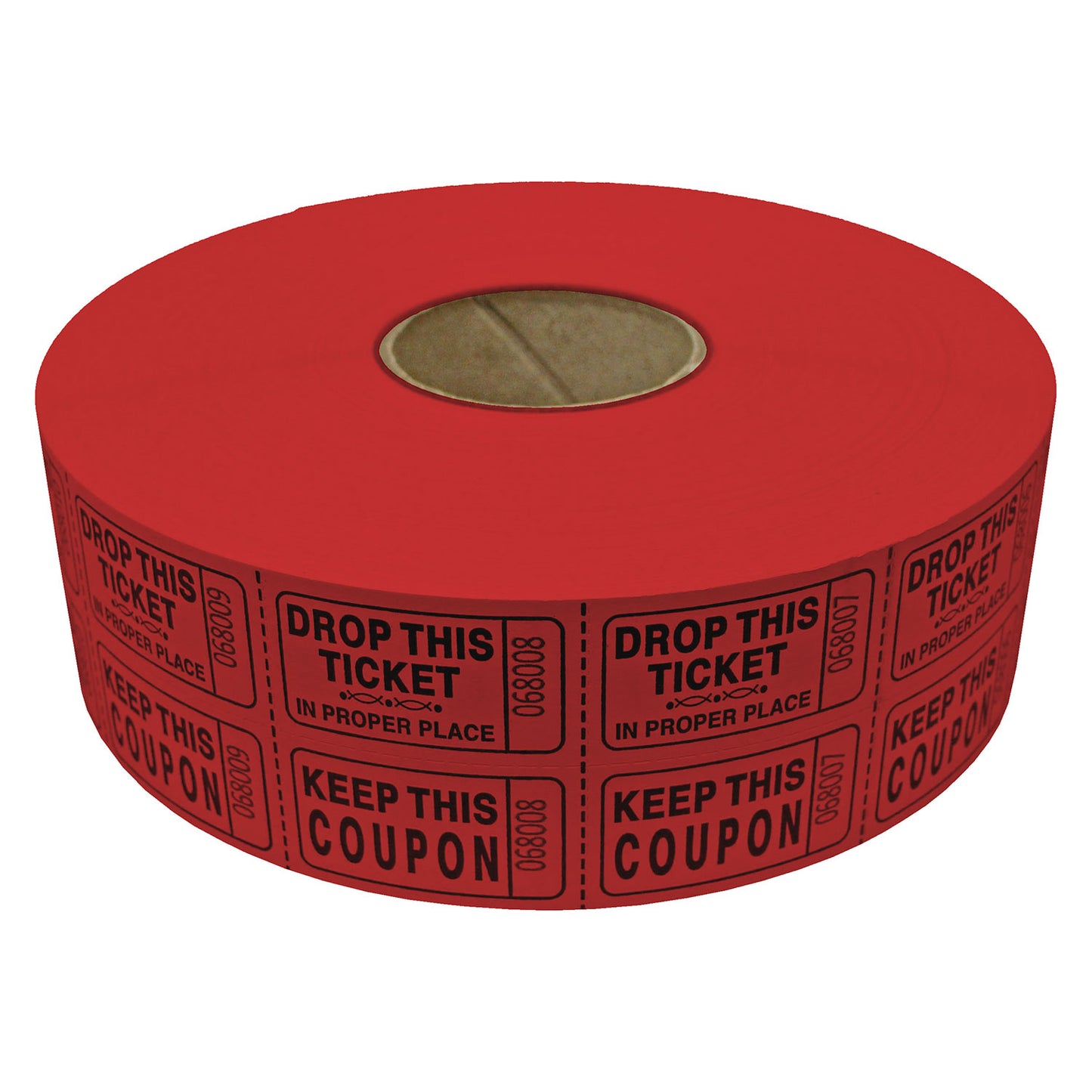 Double Roll Coupon Tickets - 2,000 Piece