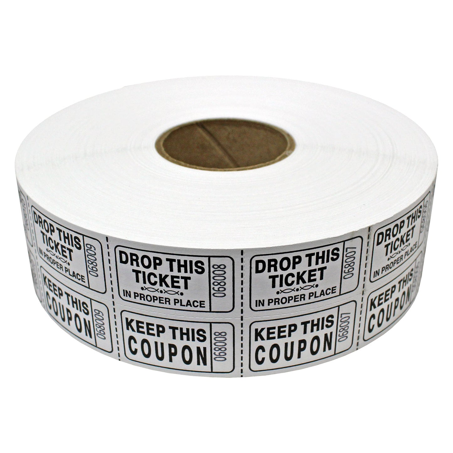 Double Roll Coupon Tickets - 2,000 Piece