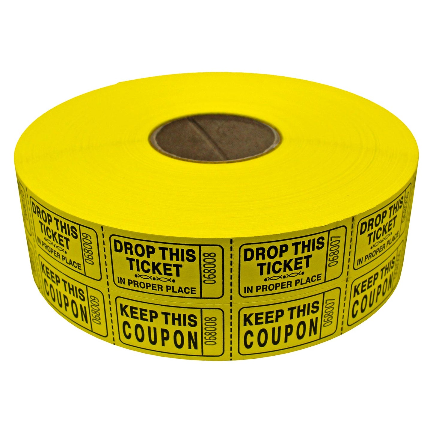 Double Roll Coupon Tickets - 2,000 Piece