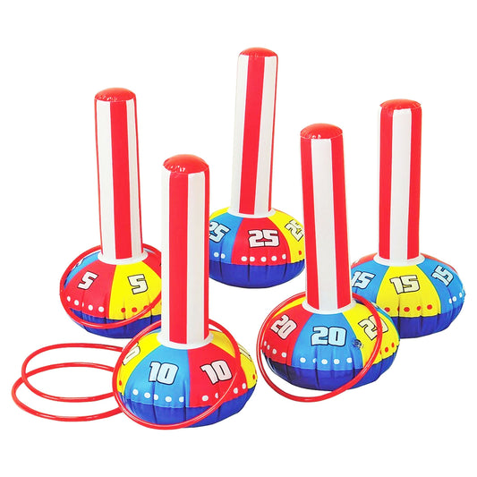 Inflatable Ring Toss 10 Piece Set