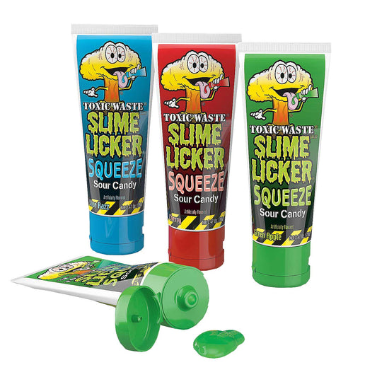 Toxic Waste® Squeeze Slime Licker - 12 Count