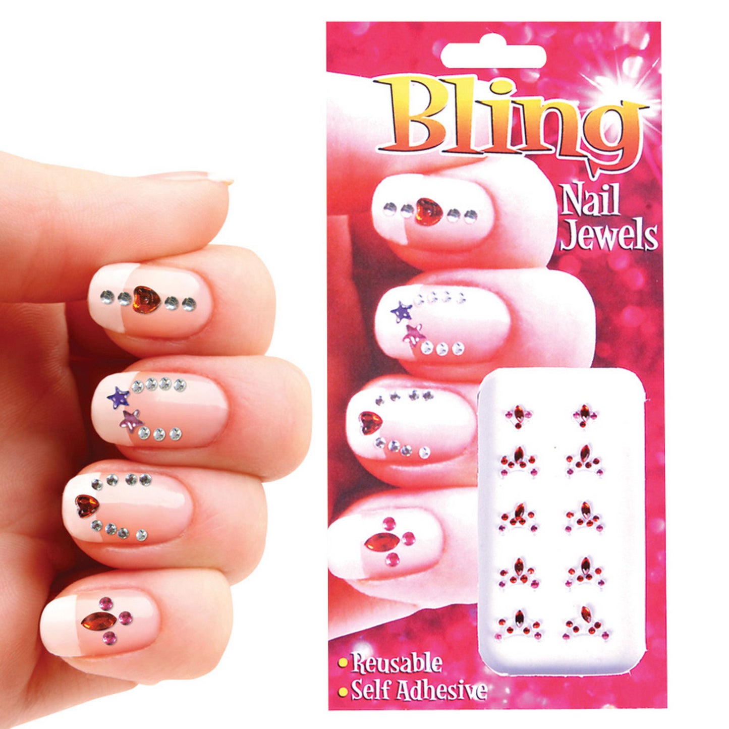 Bling Nail Jewels - 12 Count