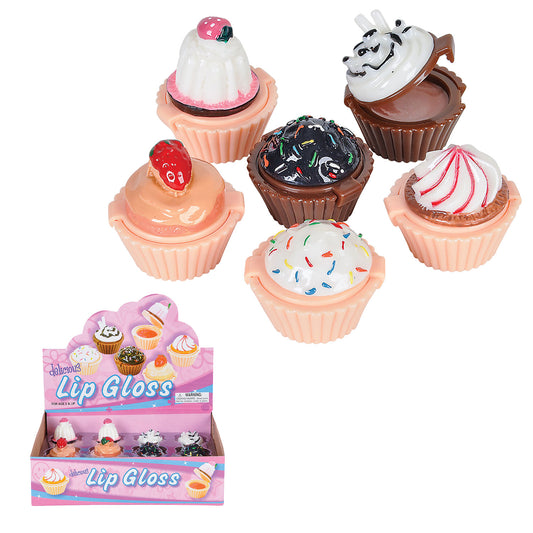 Cupcake Lip Gloss - 12 Count