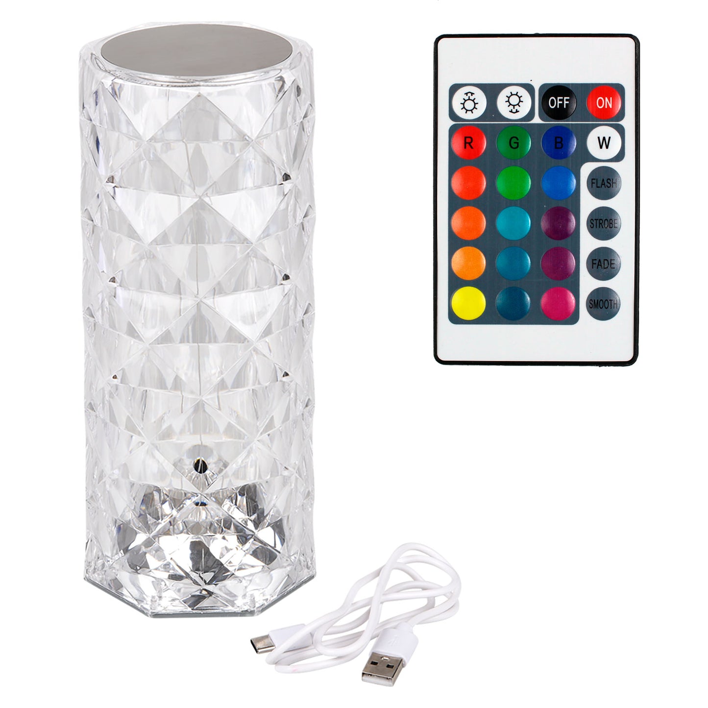 Diamond Touch Lamp - 8 1/2 Inch