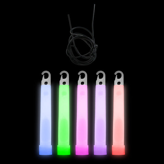 Glow Sticks with Lanyard - 4 Inch - 50 Count - Assorted Colors