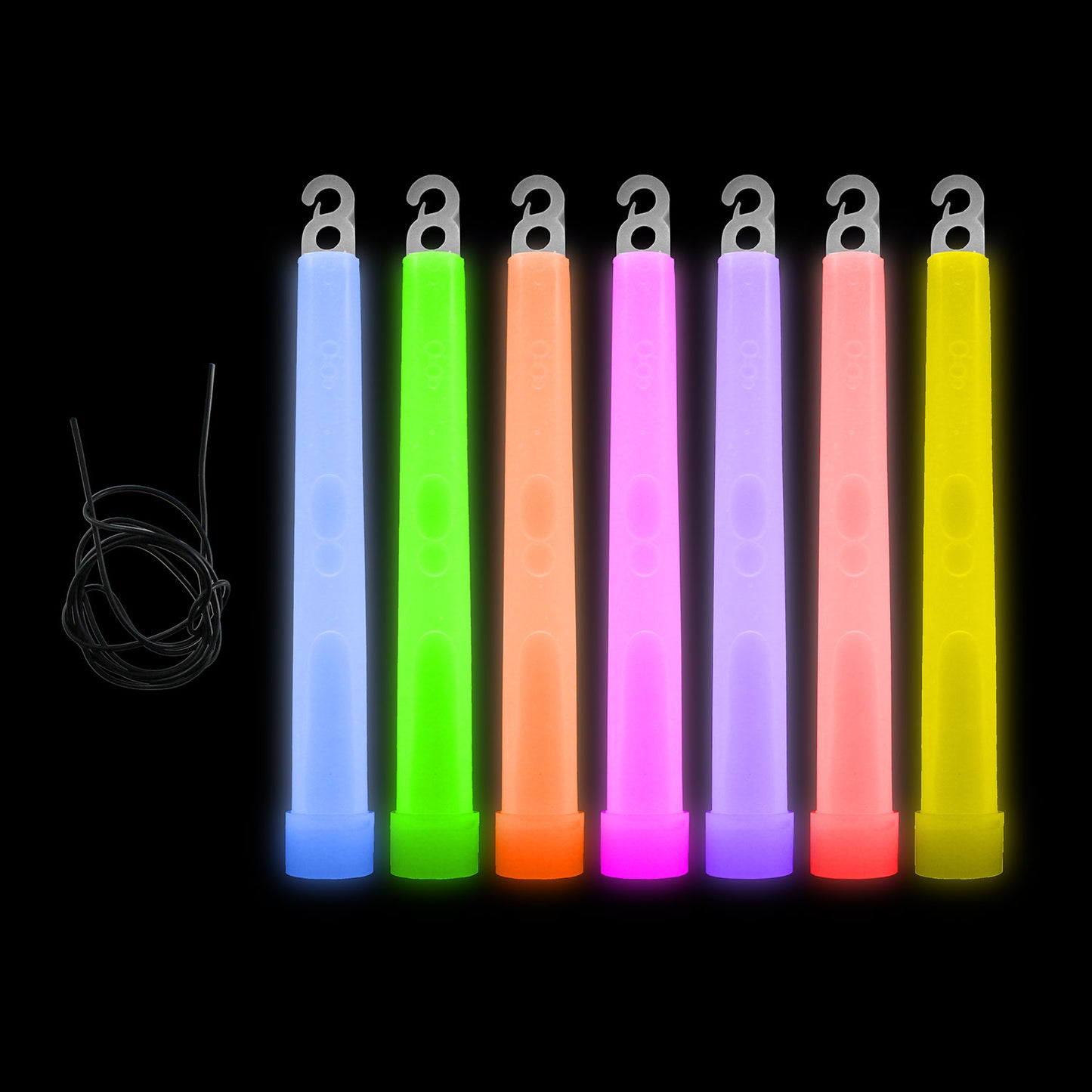 Glow Sticks with Lanyard - 6 Inch - 25 Count