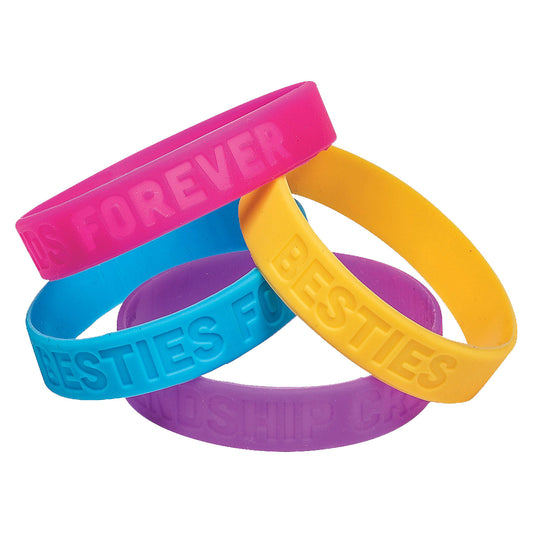 Best Friends Forever Rubber Bracelets - 24 Count