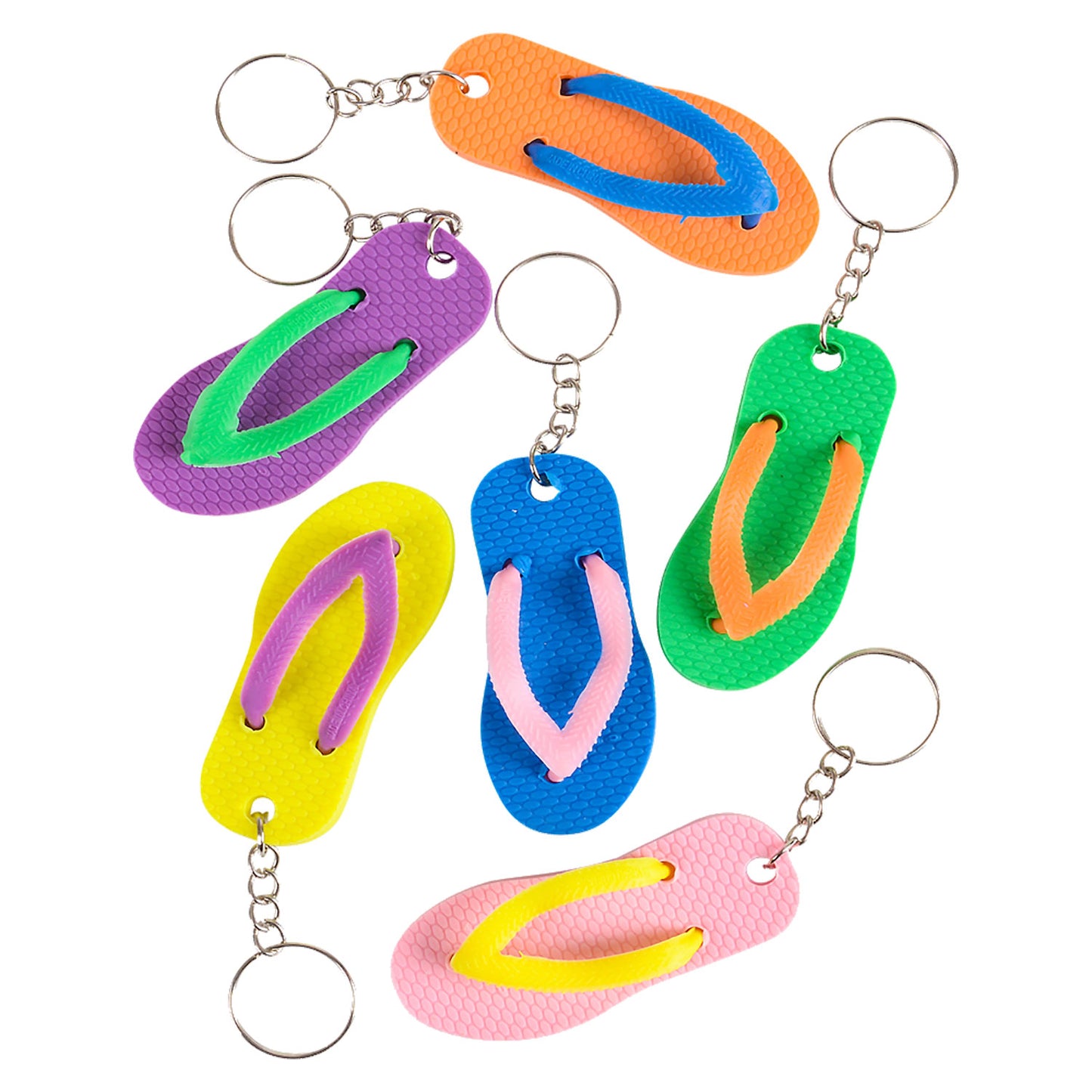 Flip Flop Keychains - 12 Count
