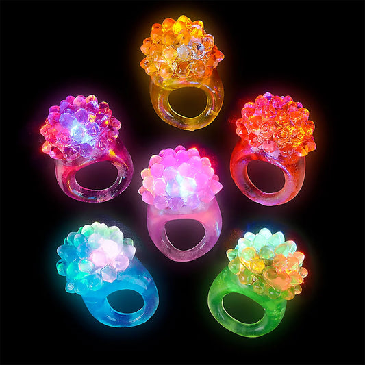 Bright Jelly Rings - Assorted Color - 12 Count