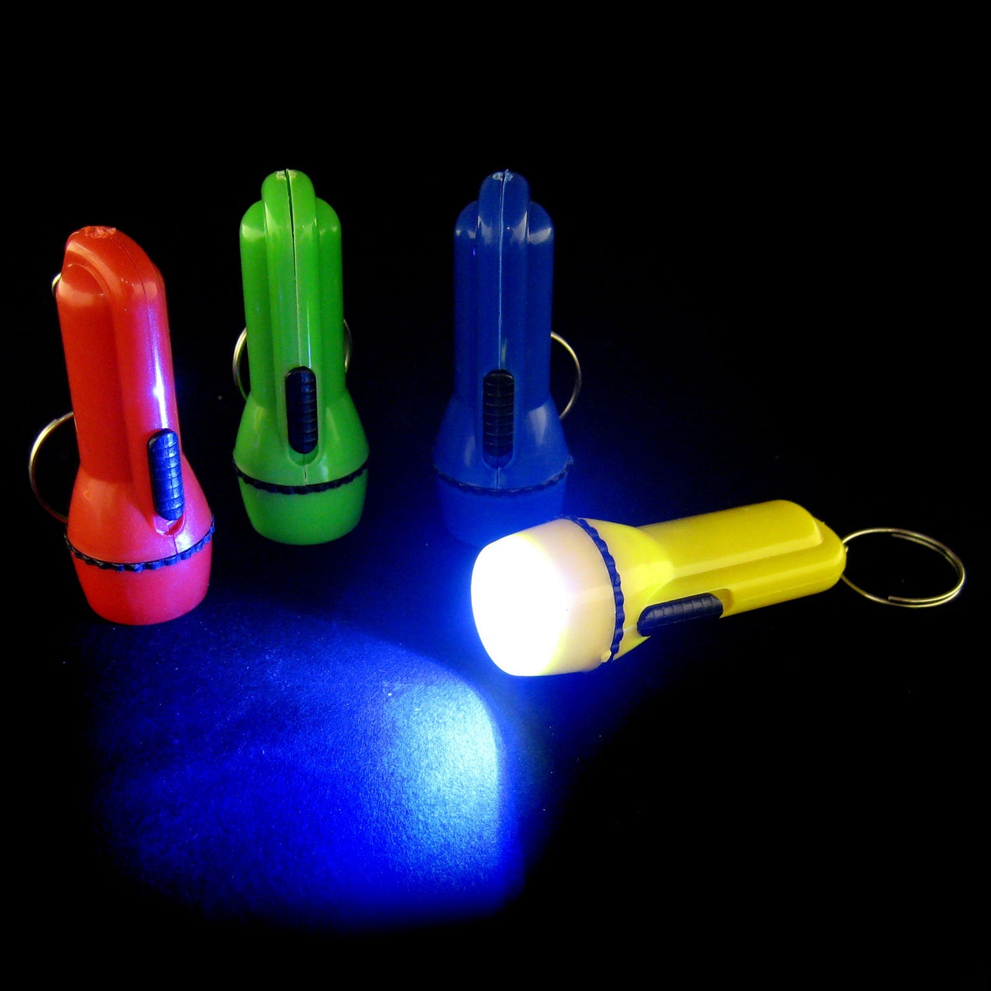 LED Flashlight Keychains - 12 Count