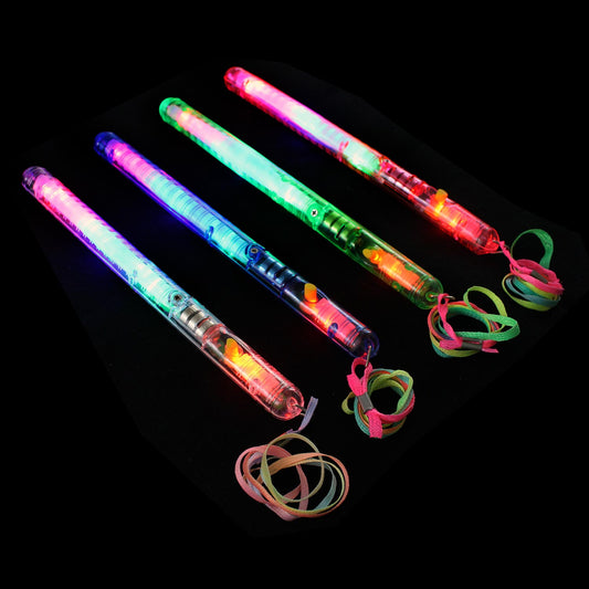 Cycling Light Bars with Lanyard - 7 Function - 12 Count